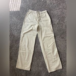 Cream / beige linen pants